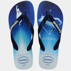Chinelo Havaianas Top Heróis DC - Azul e Branco