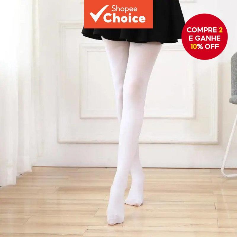 Meia-Calça Opaca 80D Para Mulheres – De Dança Confortável Com Bico Reforçado