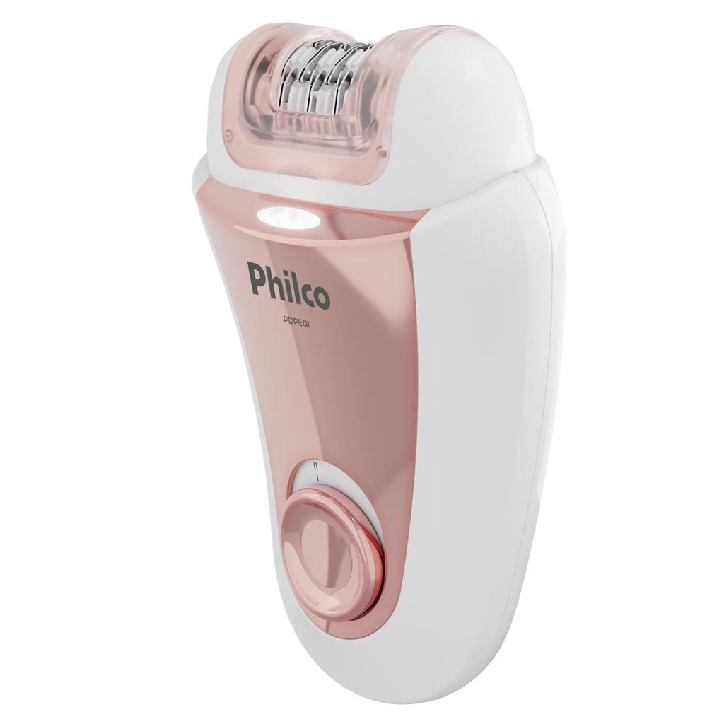 Detalhes do Depilador Philco Bivolt 4 acessórios Corpo e Rosto PDPE01