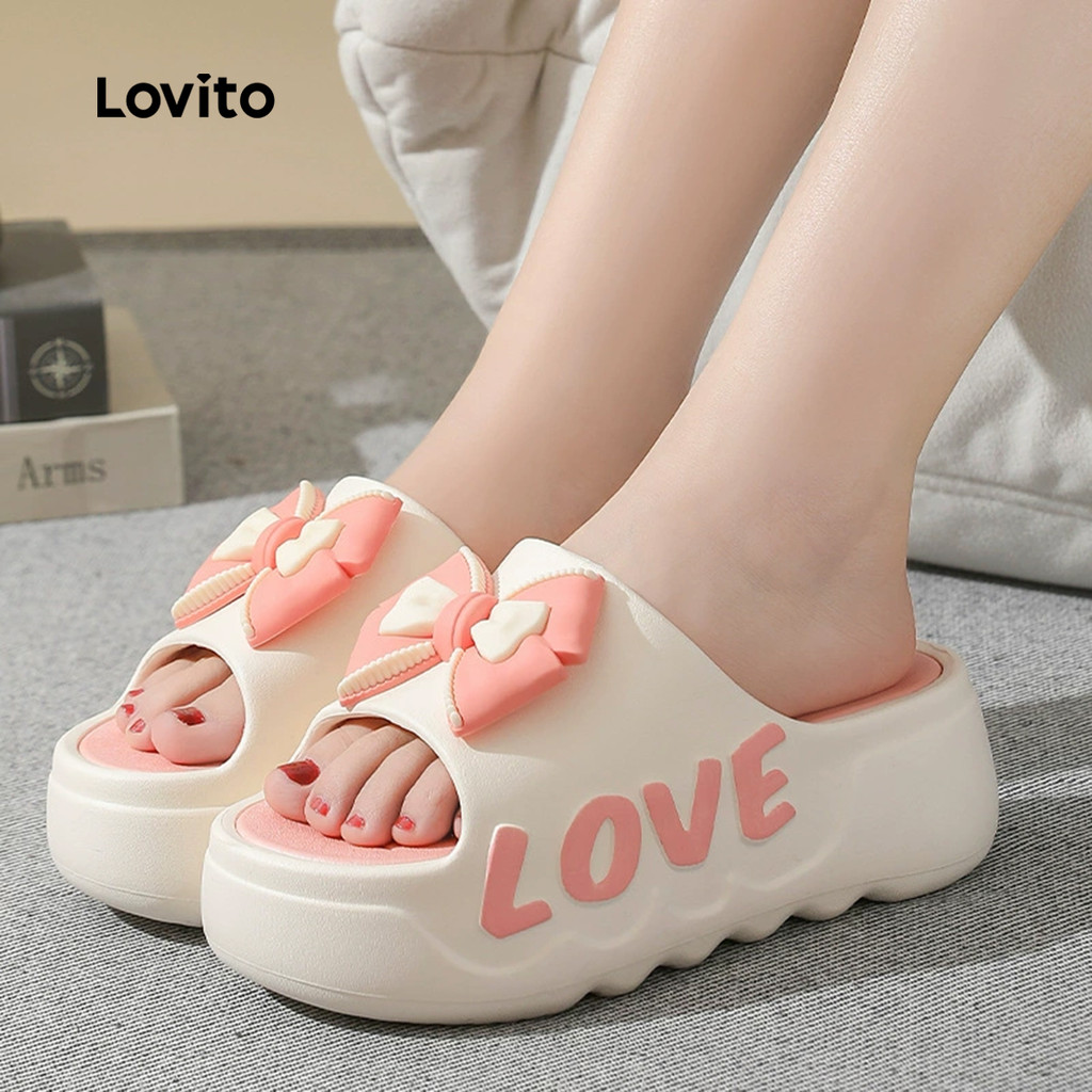 Lovito Sandálias Planas Dopamina Fofas para Mulheres LFA103095 em Oferta na Shopee