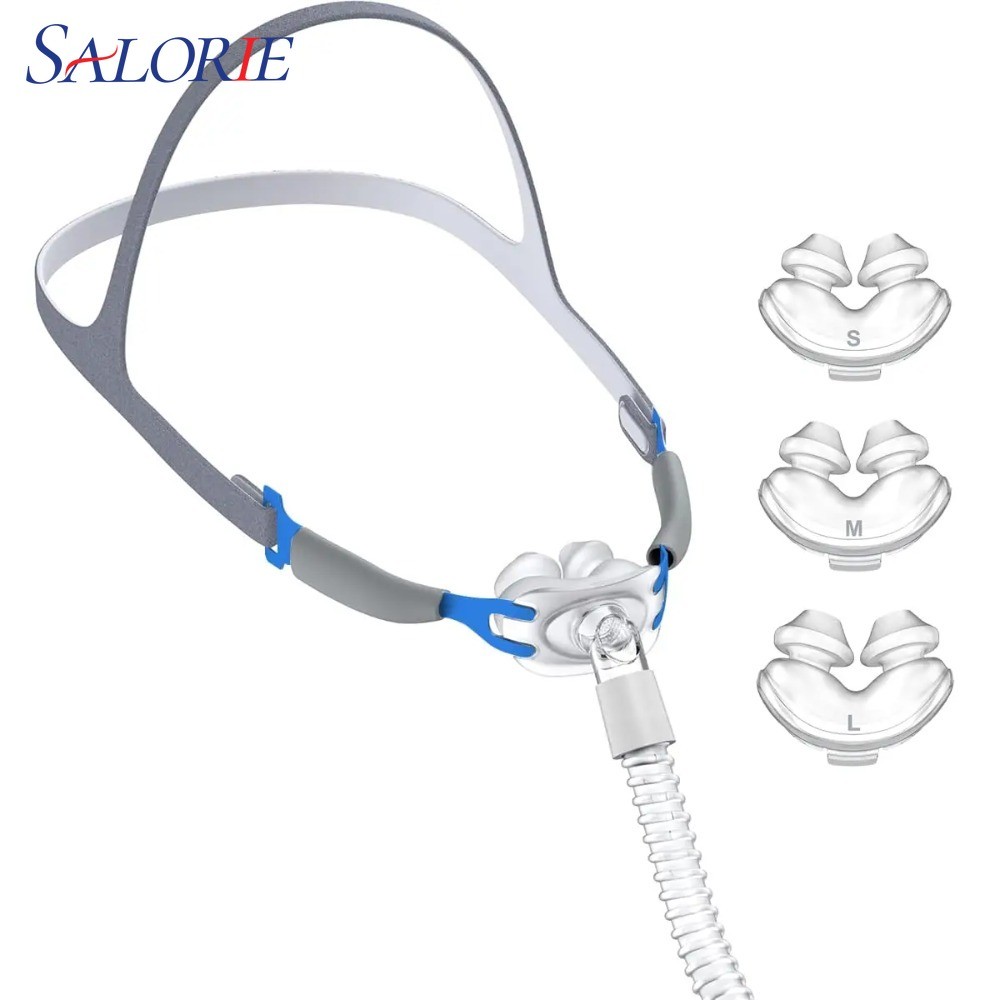 Máscara CPAP Nasal Conjunto Completo Chapelaria Tubo Macio-Fácil De Conectar À Prova De Vazamento Para Máquina Doméstica em Oferta na Shopee