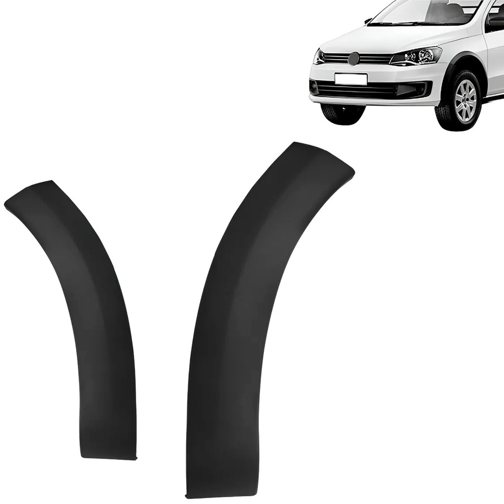 Alargador Parachoque Dianteiro Saveiro G5 2010 2011 2012 2013 Preto
