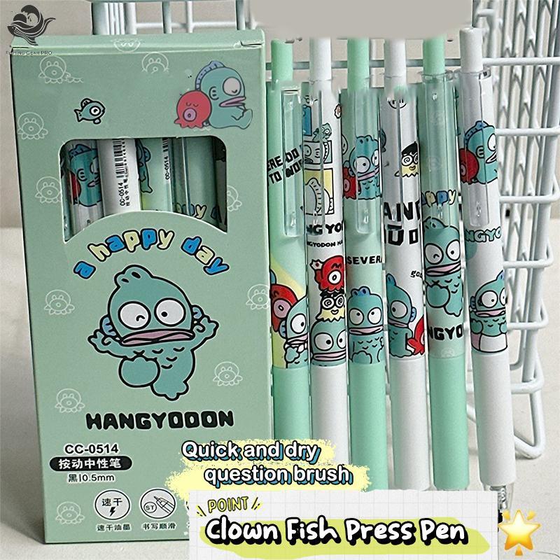 PFG 6 Pçs/Set Clownfish Canetas Gel Bonito 0 . 5mm Caneta Dos Desenhos Animados Escola Estudante Papelaria Suprimentos P
