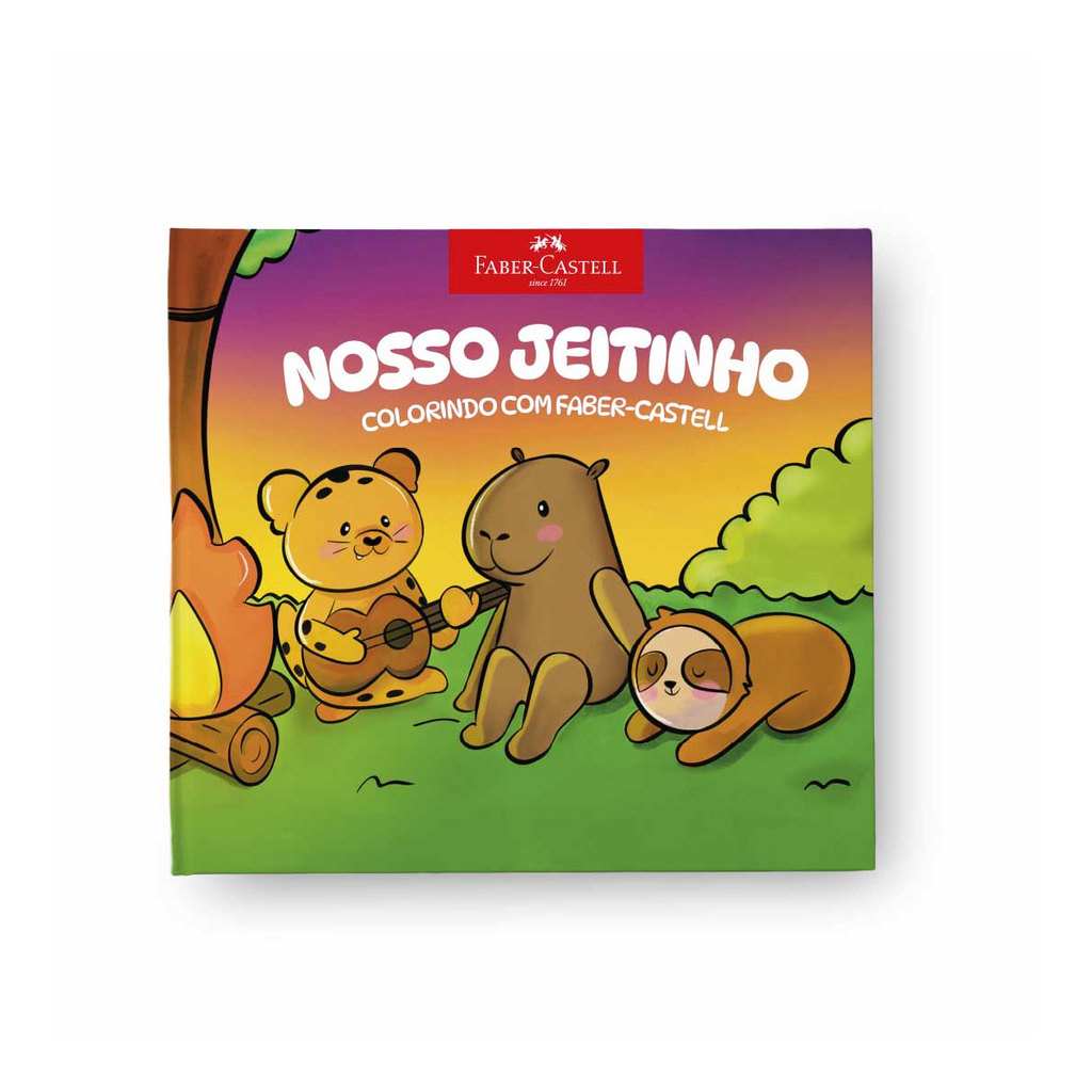 Livro de colorir Nosso Jeitinho Colorindo com Faber-Castell