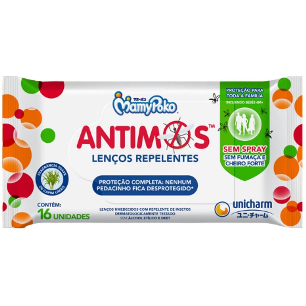 MamyPoko Lenços Repelentes Antimos 16 Unidades