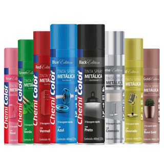 Tinta Sprays Efeito Metálico - Escolha a Cor e Tamanho em Oferta na Shopee