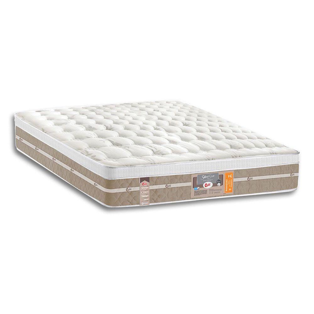 Colchão Casal Molas Ensacadas Pocket Silver Star Air Euro Pillow (138x188x32) - Castor