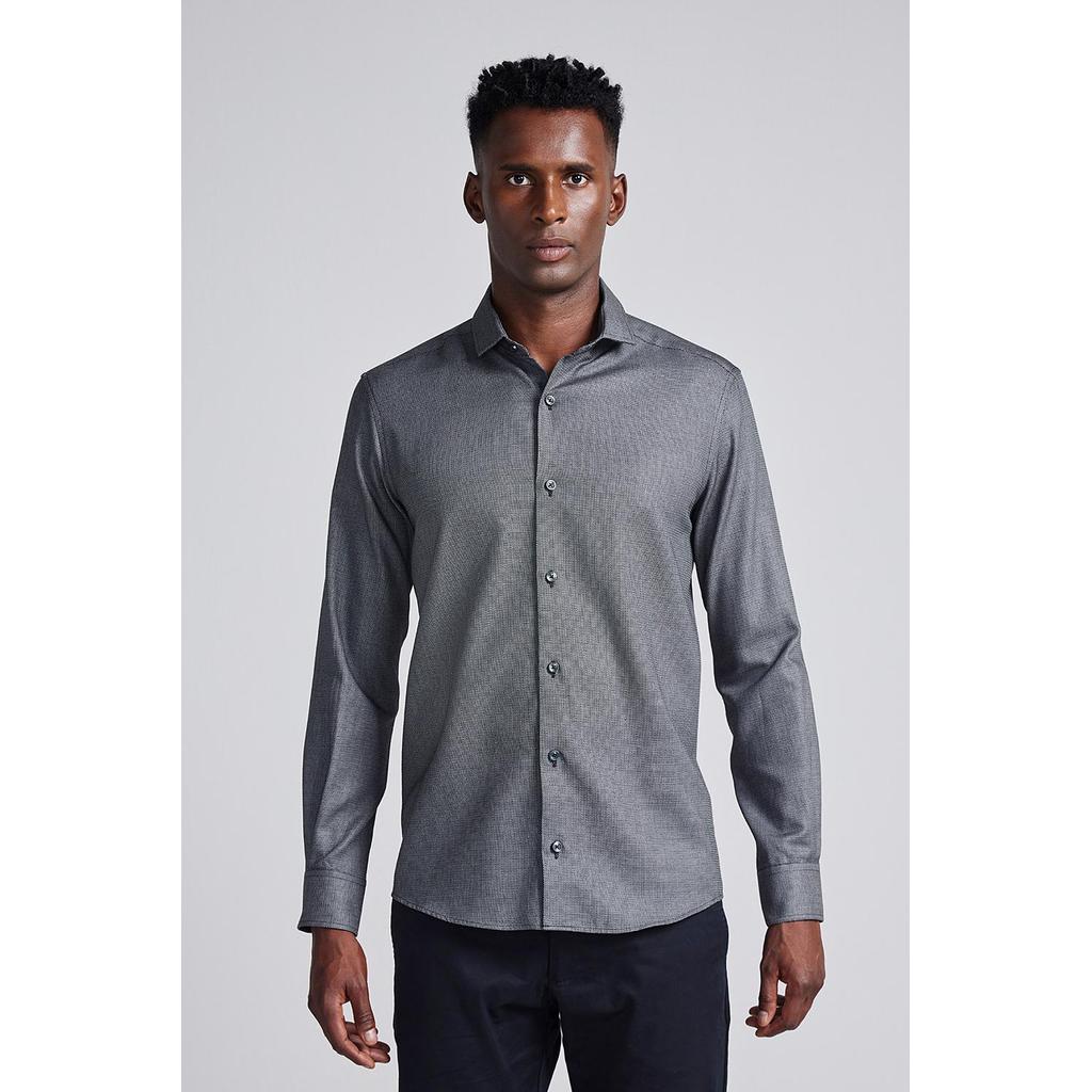 Camisa Masculina Elegante Manga Longa Slim Highstil