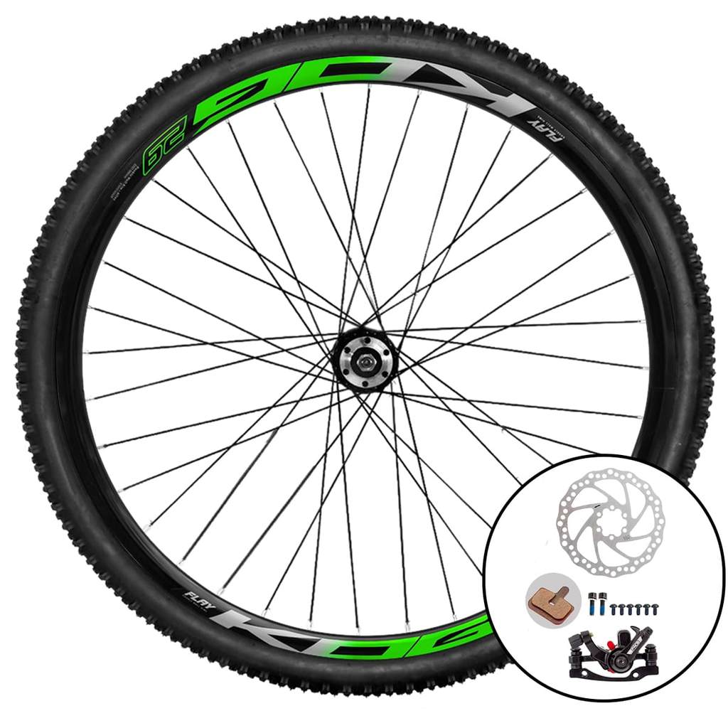 Roda Dianteira MTB Aro 29 KOG Com Freios a Disco Pneus e Câmara - Roda Aro 29 Montada