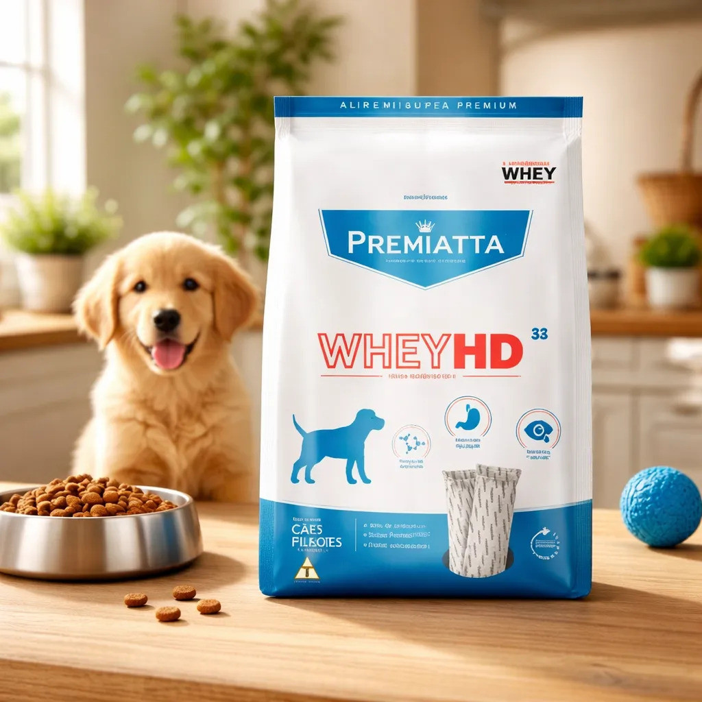 Ração Alimento Premiatta Whey Hd Cães Filhotes Todos Os Portes 3kg
