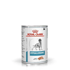 Ração Úmida Royal Canin Lata Veterinary Diet Hypoallergenic para Cães Adultos com Alergias - 400 g