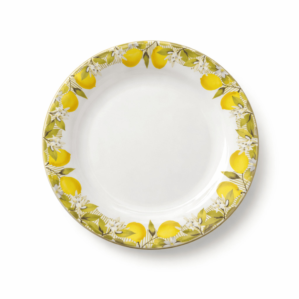 Prato Sobremesa 20cm Siciliano Decorado Cerâmica Lyor
