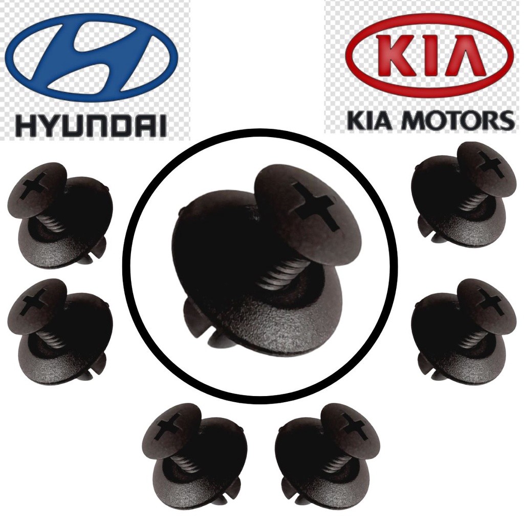 Kit 10,20,30 ou 50 Grampos Presilha Parachoque KIA PREMIUM