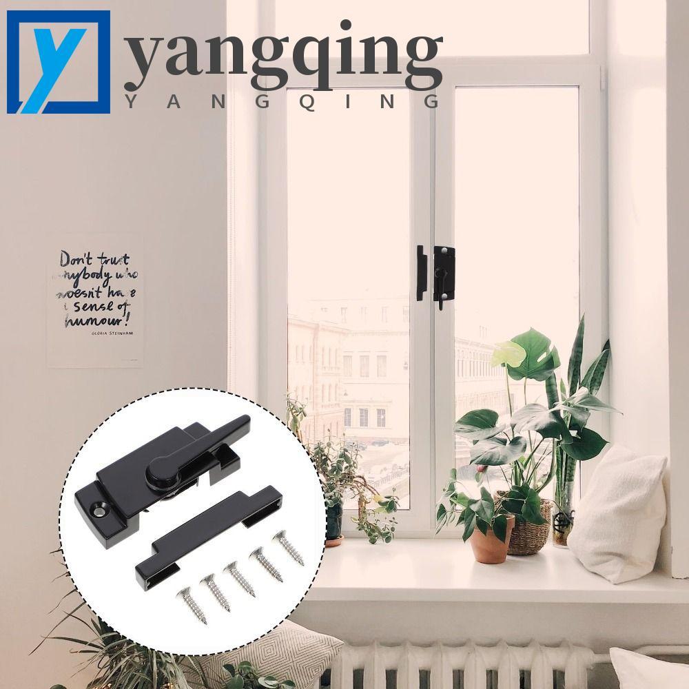 Fechaduras De Faixa De Janela Deslizante YANGQING , Ação De Câmera De Design Crescente De Cor Preta , Segurança De Liga 