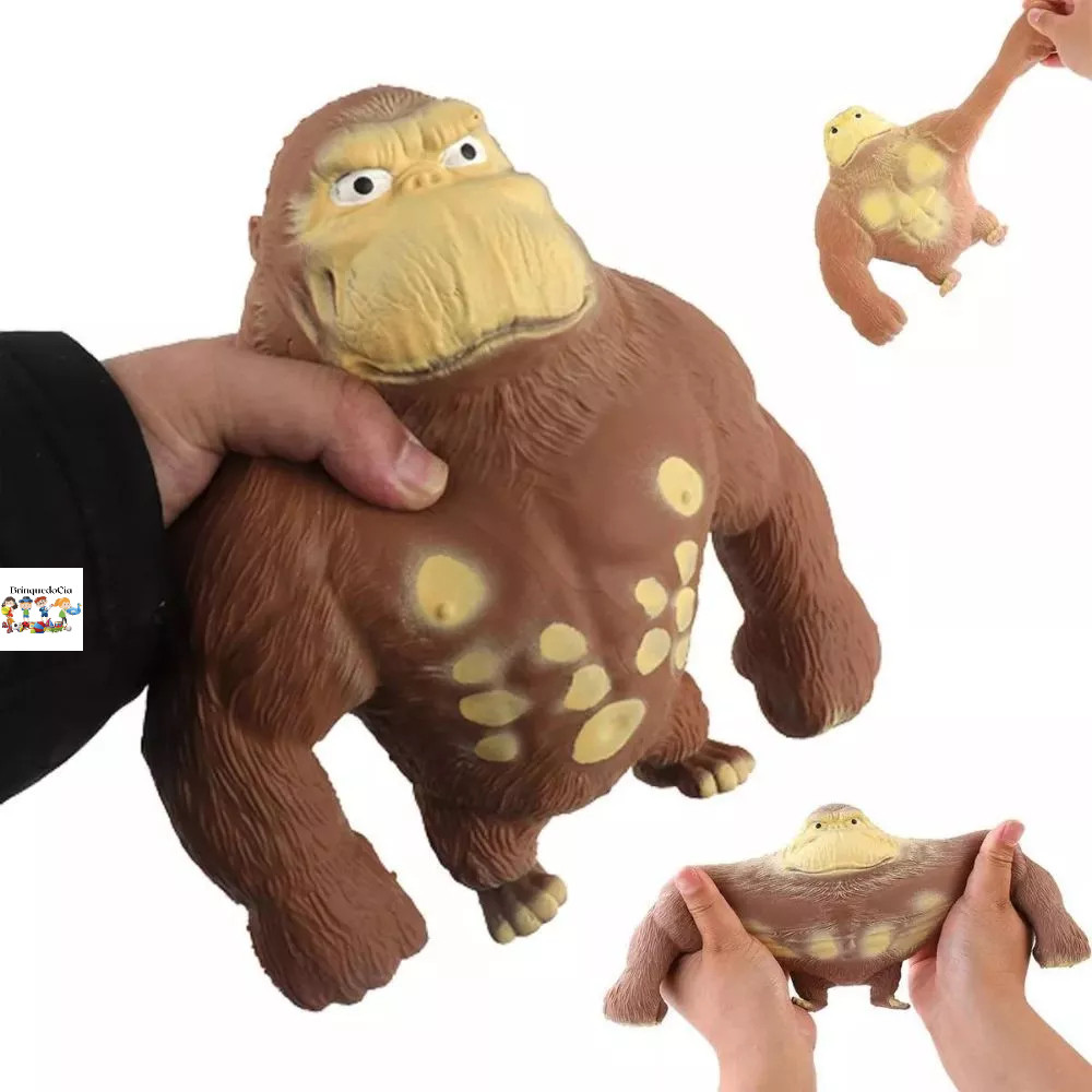 Macaco Gorila Brinquedo Estica Esmaga Fidget Toys Antiestresse Apertar Para Divertido