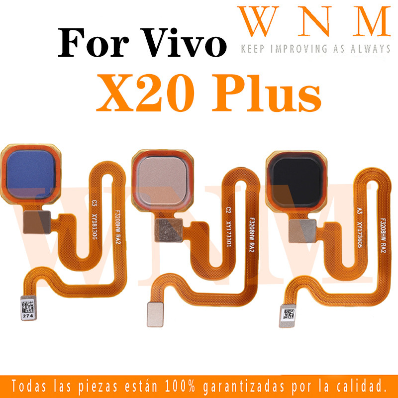 Para VIVO X20 Plus/X20 Interruptor Liga/Desliga Botão De Partida Em Casa Sem Impressão Digital Cabo Flexível touch ID Me