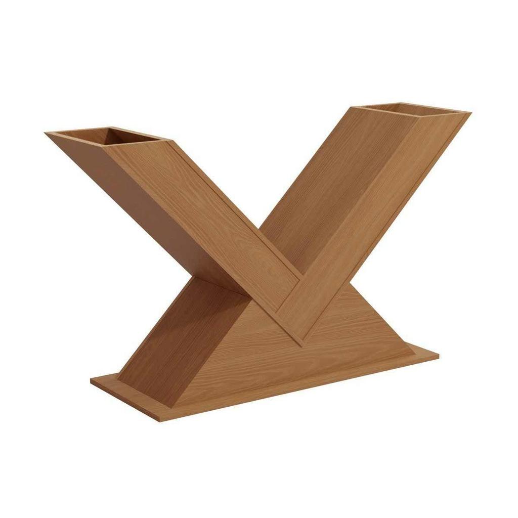 Base Mesa de Jantar Amora BA35 Madeirado s/ Tampo Nogueira - Kappesberg em Oferta na Shopee