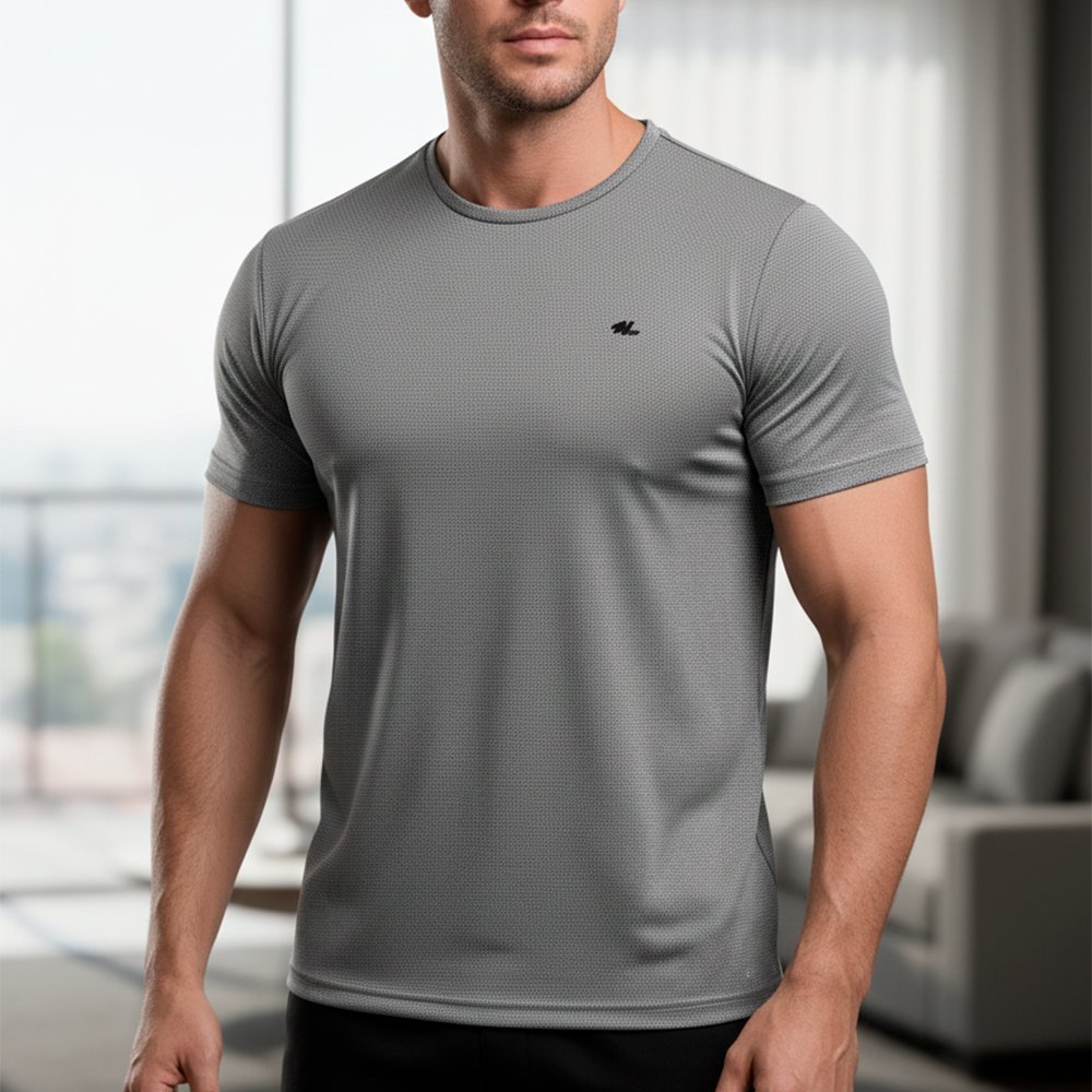 Camiseta Masculina Dry Fit Para Academia Caminhada 100% Poliéster - N° Sports