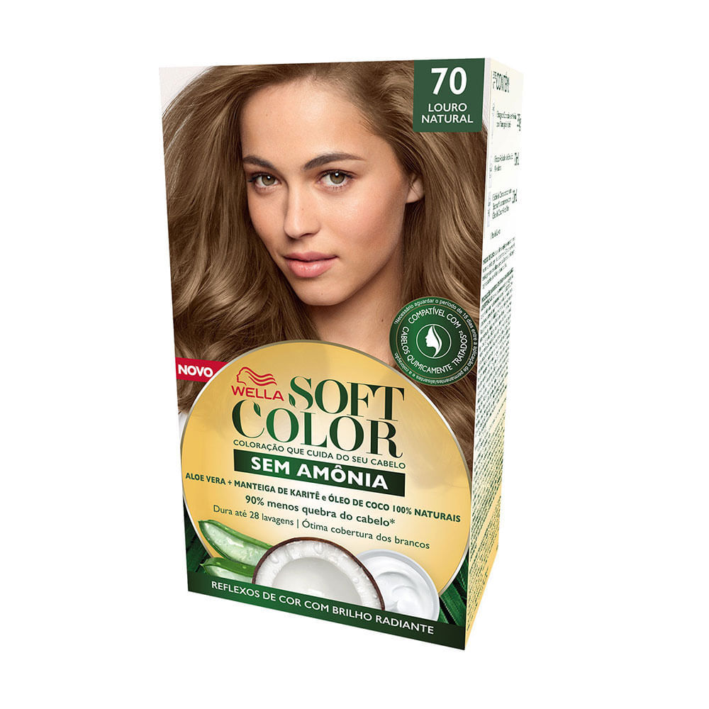 Detalhes do Tintura Soft Color Sem Amônia Louro Natural 70 Kit