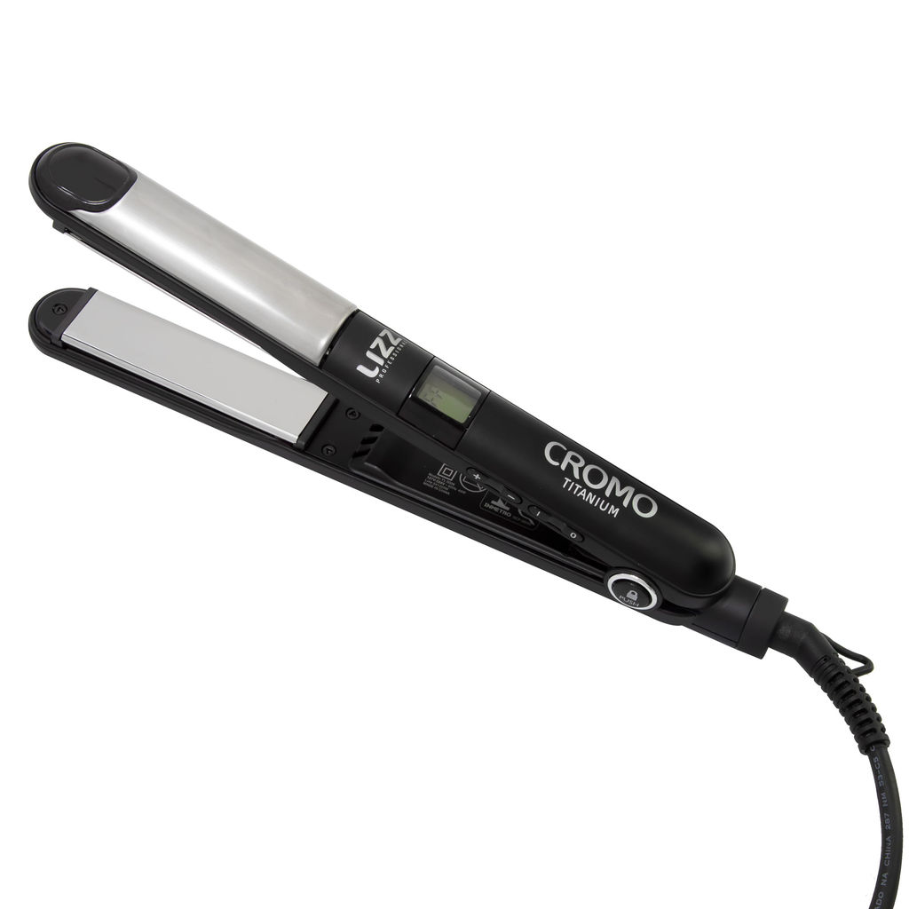 Prancha Alisadora 2 em 1 Cromo Titanium 230ºC/450ºF - Lizz Pro em Oferta na Shopee