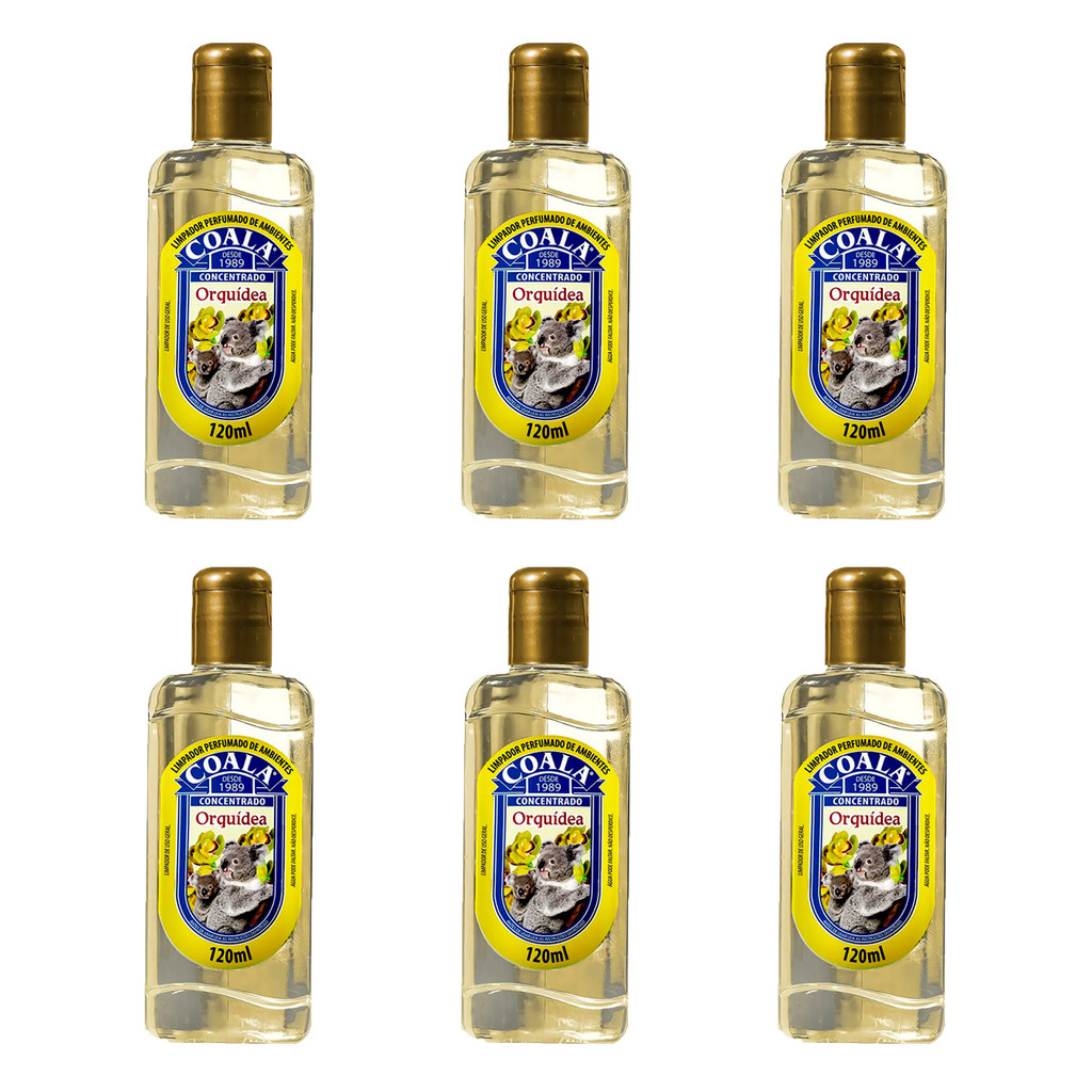 Kit 6 Limpador Perfumado Coala Orquídea Frasco 120ml