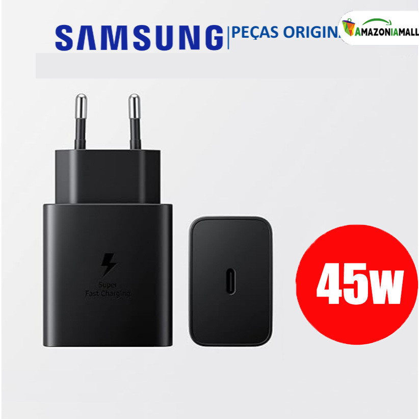 Carregador Turbo 45W Tipo C carregamento rápido  fácil de transportar cabo de carregamento+carregador para celular