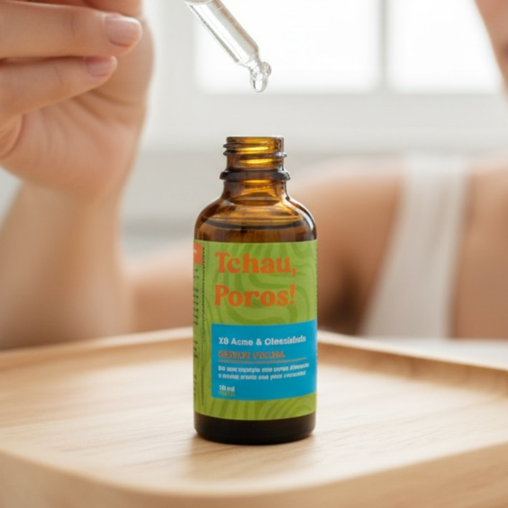 Sérum Tchau Poros & Xô Acne | Redução de Poros, Controle de Oleosidade & Ação Antiacne