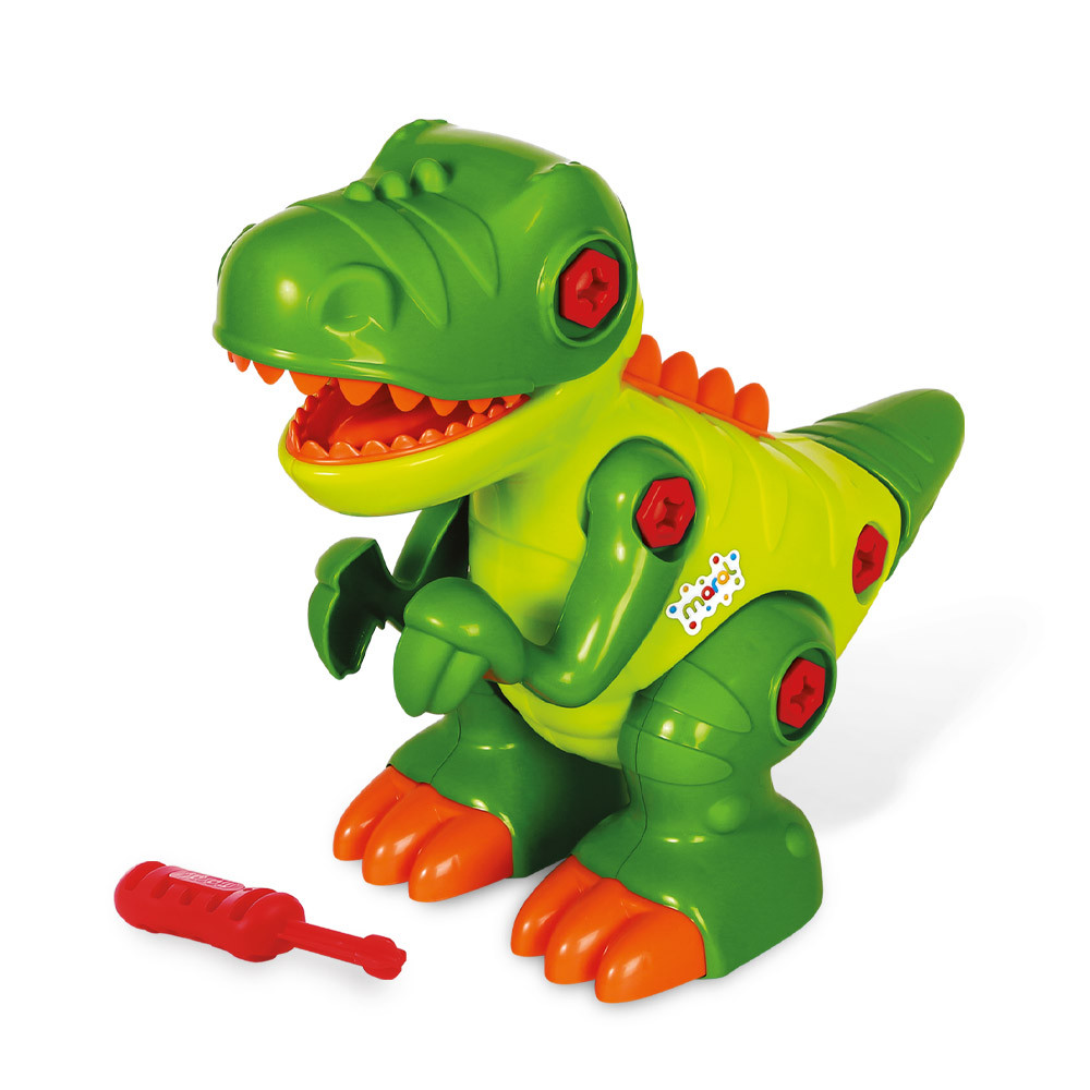 Brinquedo Dinossauro T-Rex De Montar Com Som Maral 4127 em Oferta na Shopee