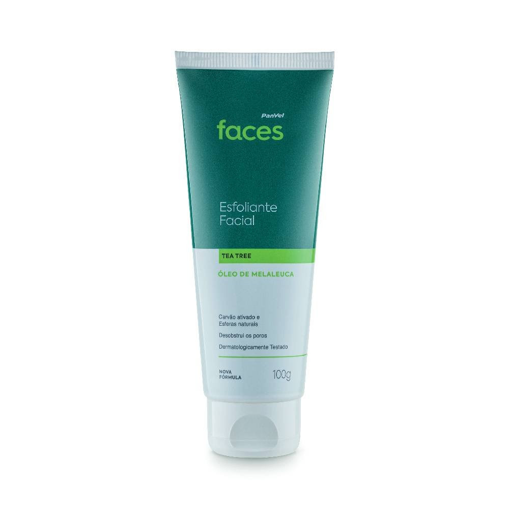 Esfoliante Facial Panvel Faces Tea Tree Peles Mistas A Oleosas 100g