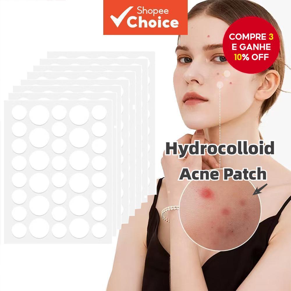 72 Remendos Da Espinha Dos Pces Para O Rosto , Remendo Hidrocolóide Acne , Cobrindo Espinhas E Manchas , Adesivos Spot F