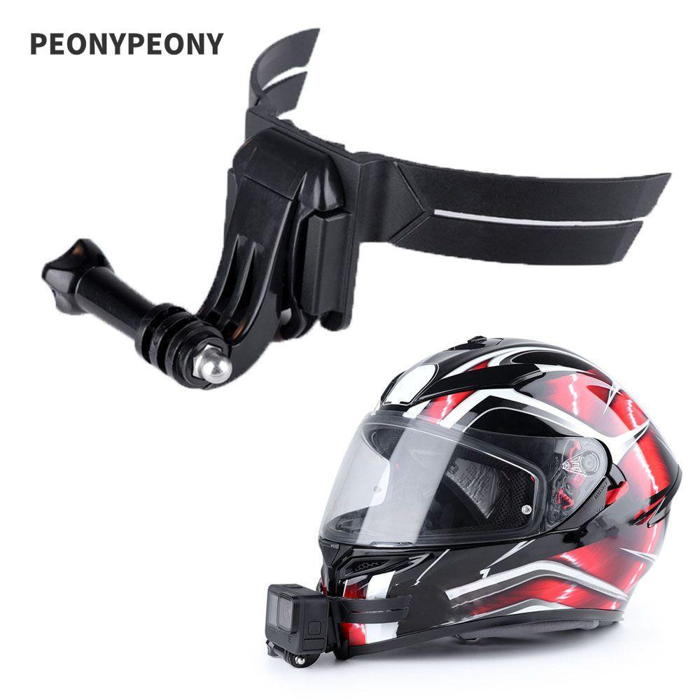 Suporte Para Câmera PEONY Full Face Motocicleta Portátil Hero 7 8 9 10 Preto
