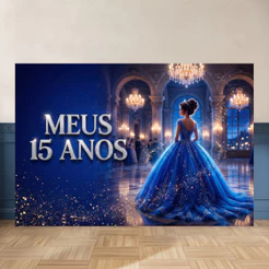Fundo Fotográfico Debutante 15 Anos | Eventos | Tecido Premium | Frete Grátis | Vários Modelos | 150x220cm
