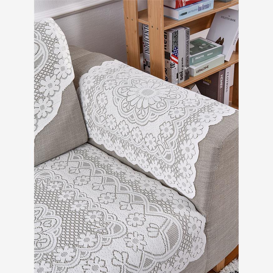 Toalha de sofá de renda de Chiffon, tecido espesso, almofada de sofá, verão, antiderrapante, encosto, toalha, capa de so