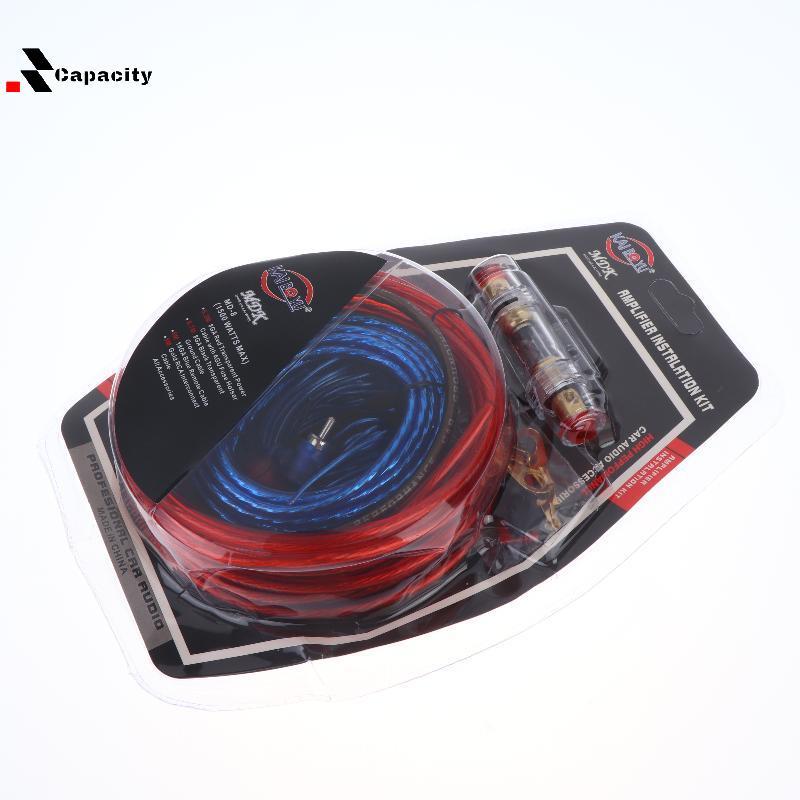 Kit De Fiação De Amplificador De Carro De Capacidade 1 Conjunto Para Instalação De Sistema De Áudio De Subwoofer Entrega