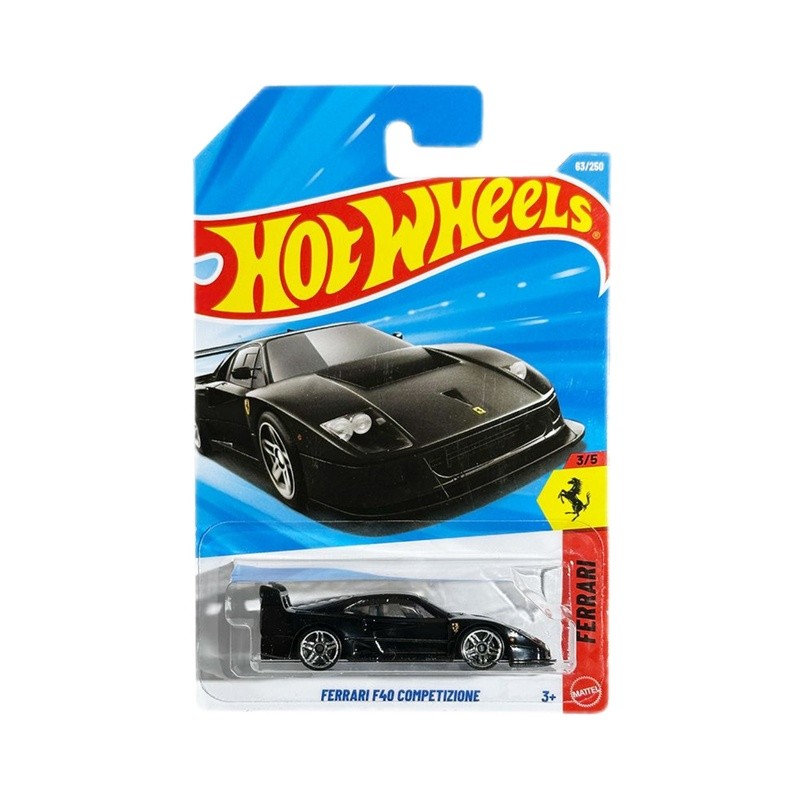hot wheels [Hot Wheels] Modelo de carro de coleção de carros em liga 26C Ferrari F40 Boy Toy