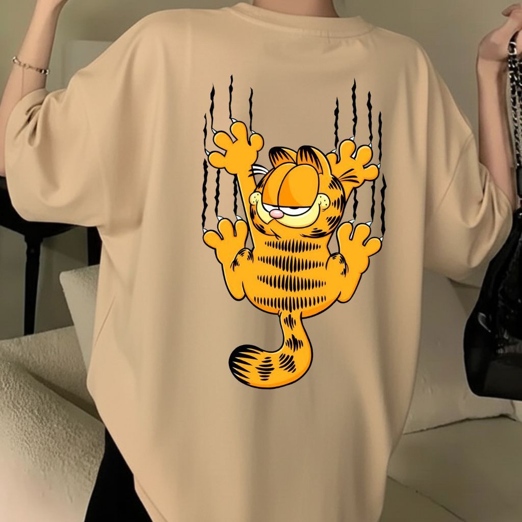Camiseta Garfield Personagens Estampada 100% Algodão Masculino Feminino Unissex
