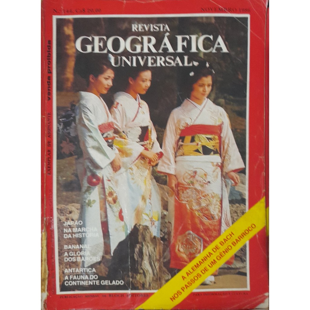 Revista Geográfica Universal nº 144 Novembro 1986 de Bloch 8000708