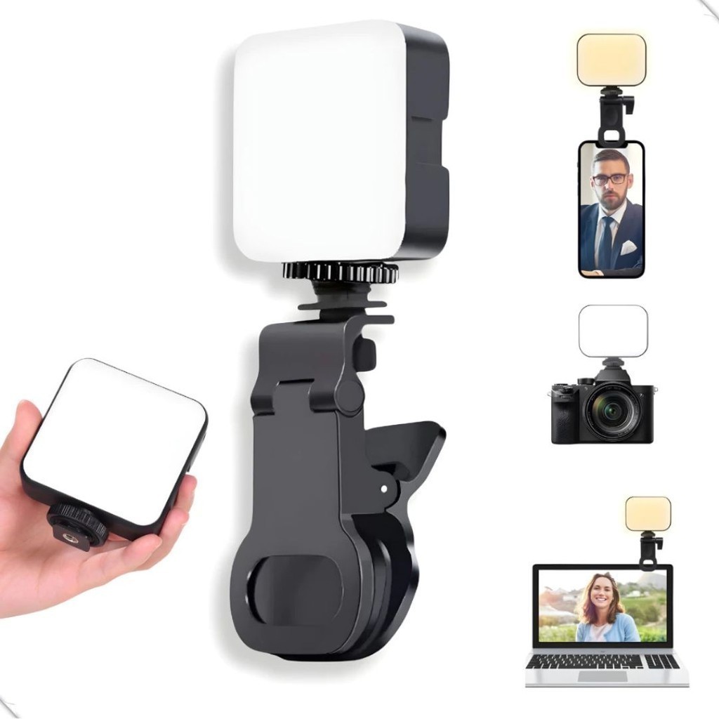 Ring Light LED Celular Selfie Iluminador Portátil Luz P/ Vídeos TikTok Instagram Profissional