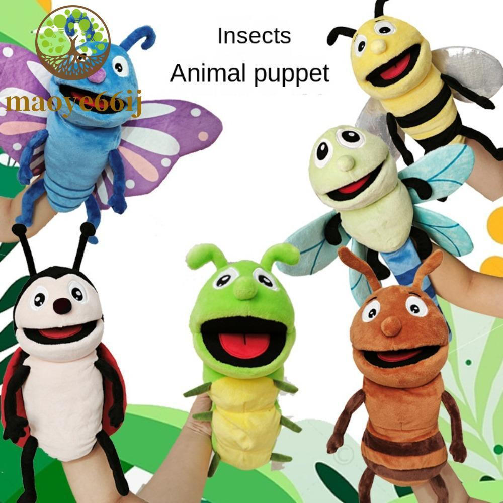 MAOYE66 Fantoche De Mão De Libélulas De Pelúcia , Abelhas Brinquedos Sensoriais Inseto Animal , Desenho Animado