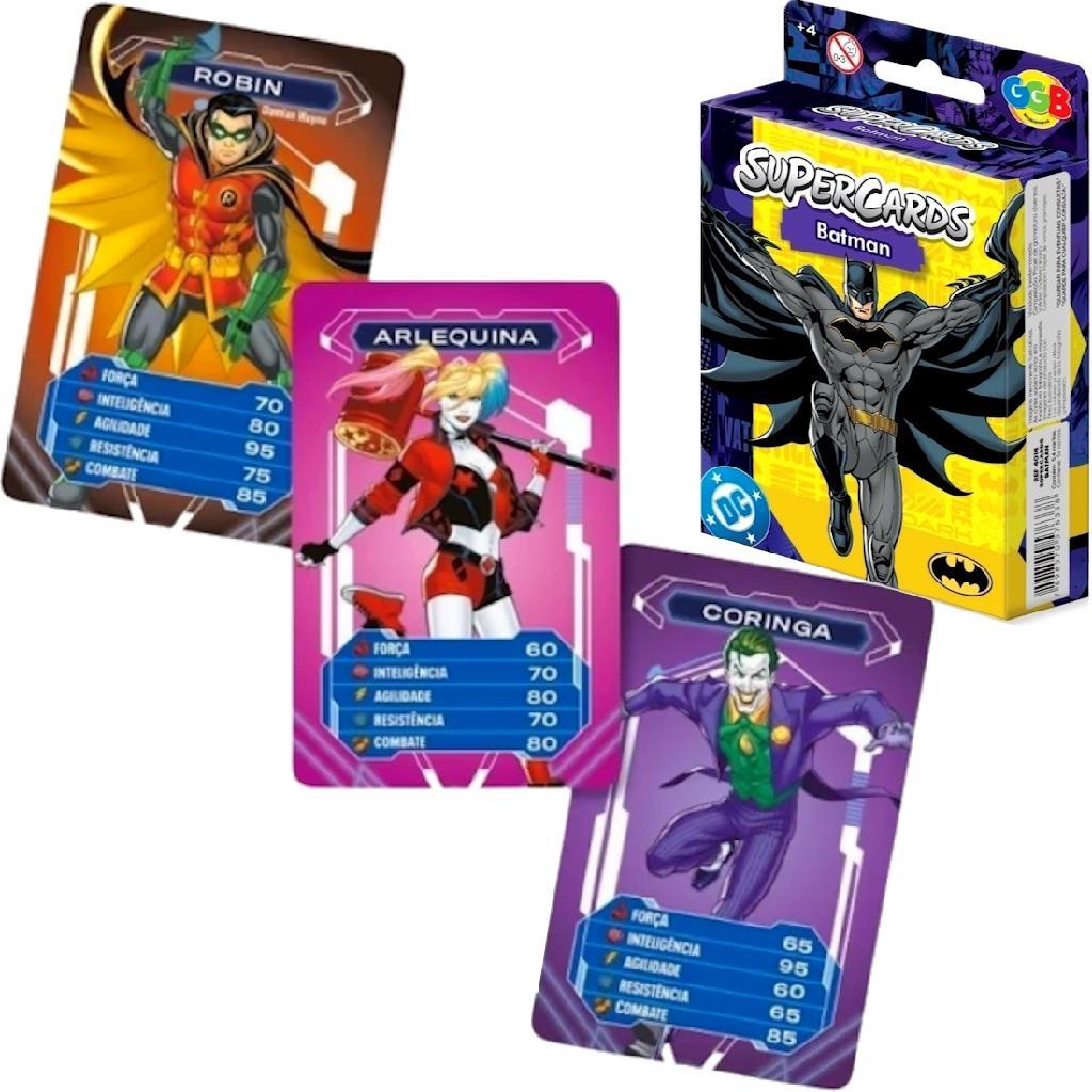 Batman Cardgame Brinquedo Infantil Jogo de Mesa 54 Cards