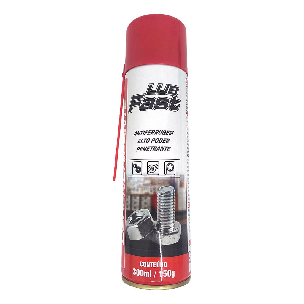 Desengripante Spray Lubfast 300ml Oleo Protetivo Lubrifica