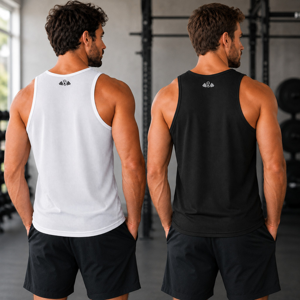 Regata Masculina Dry Fit Esportiva Academia Treino Leve Respirável · foto 2