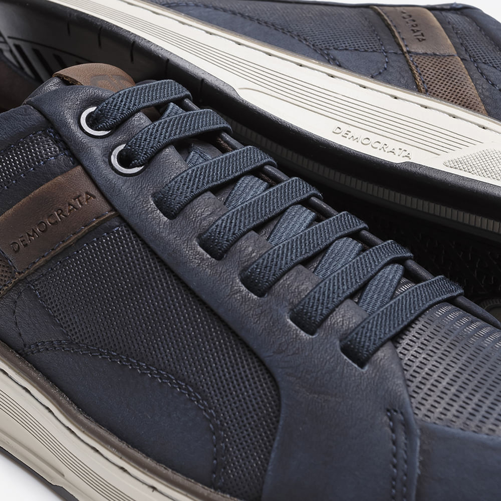 Detalhes do Sapatênis Denim Loop De Couro Navy