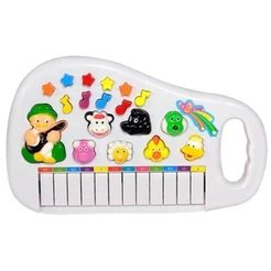 Teclado Infantil Piano Animal | Brinquedo Sensorial com Luz e Som