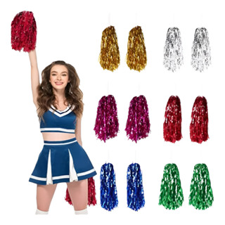 Kit 5 Pares Pompom Dança Líderes de Torcida Plástico Coreografia Dance Escola Cores MetalizadoLíder De Torcida Festa em Oferta na Shopee