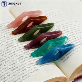 TIMEKEY Resina Polegar Livro Suporte Página Titular Durável Ajuda De Leitura Acessórios Do Conveniente Marcador Anel Abr