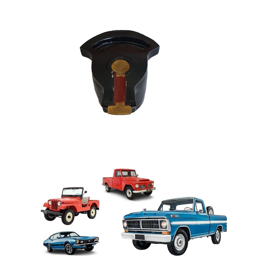 Rotor Do Distribuidor Com Platinado Jeep / Rural / F 75 / Maverick Ford Willys Motor OHC 04 Cil