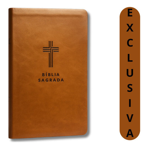 Bíblia Nvi Letra Gigante Marrom | Capa Luxo Elegante | Bíblia Evangélica Nova Versão Internacional | Leitura Fácil | Per