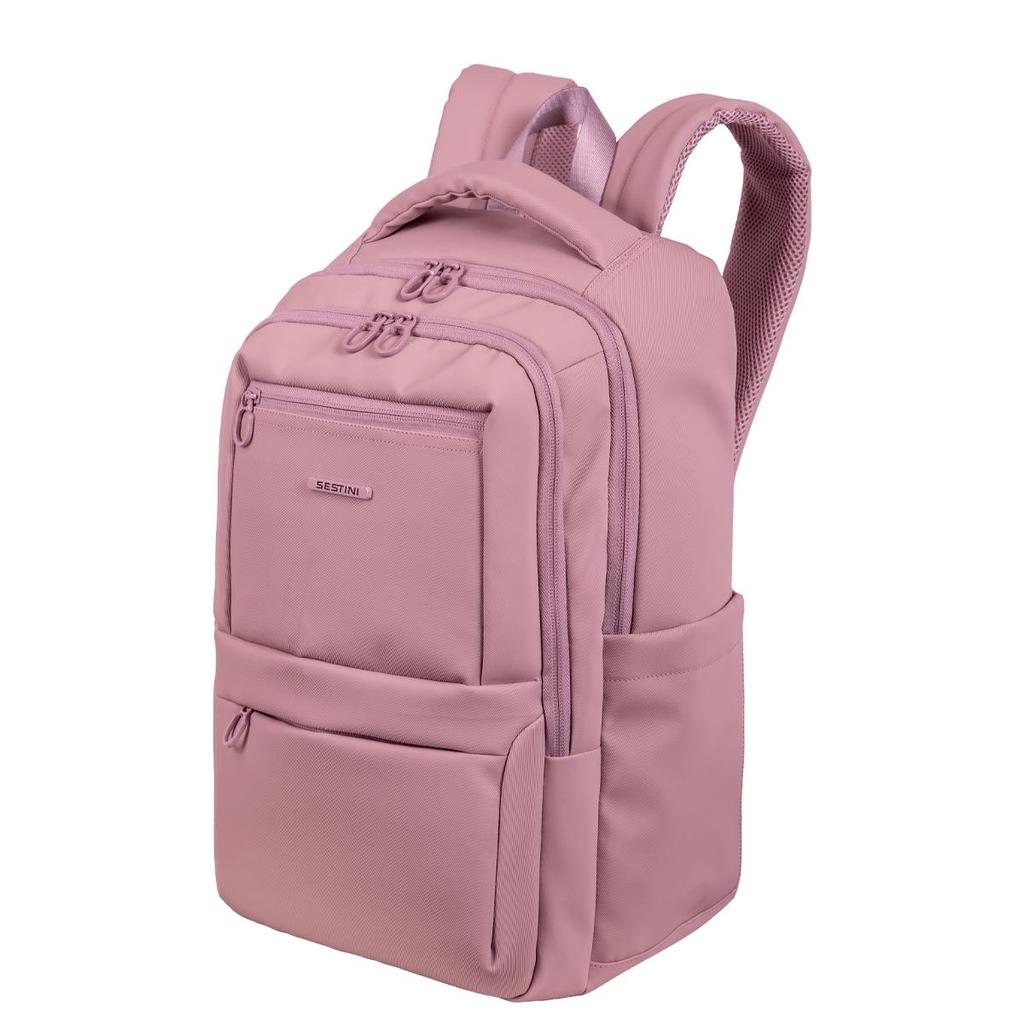 Mochila Grande 2 compartimentos Notebook 15,6 Sestini Hydroblock F - Rosa — imagem 2 de 2