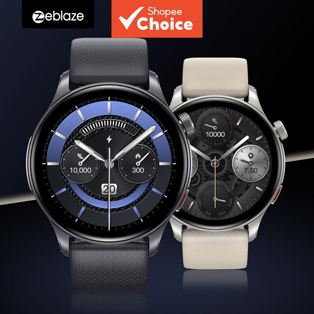 Novo Relógio Inteligente Zeblaze Btalk 3 GPS 1.43 Tela AMOLED Pulseira Dupla Atende/Faz Chamadas Monitor de Frequência